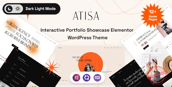 Atisa – Interactive Portfolio Showcase WordPress Theme