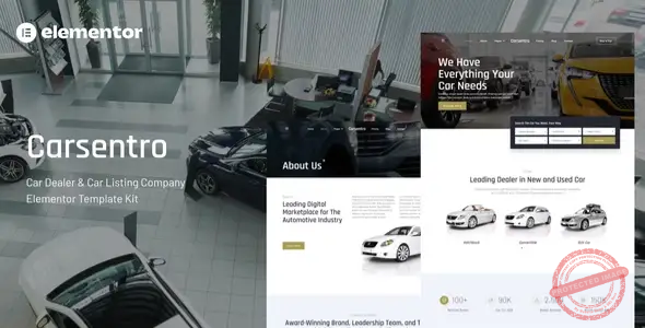 Carsentro – Car Dealer & Listing Company Elementor Template Kit