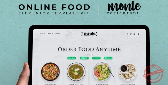Monte – Online Food Elementor Template Kit
