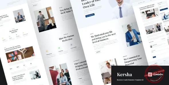 Kersha – Business Coach Elementor Template Kit
