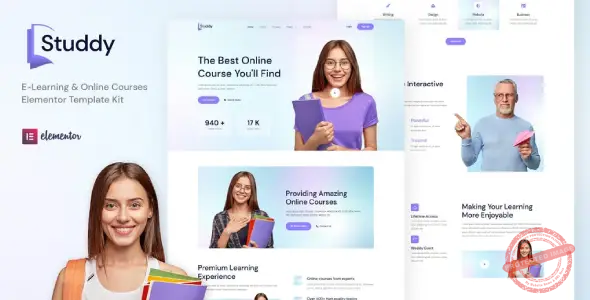 Studdy – E-Learning & Online Courses Elementor Template Kit