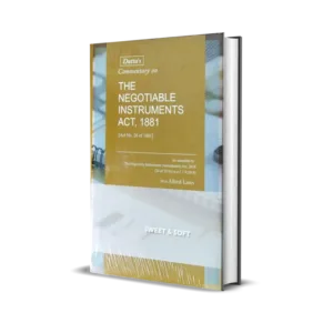 Dutta's Commentary on The Negotiable Instruments Act, 1881