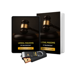 Blackcoat Legal Maxims E-Book Bundle (100% Editable, Pen Drive Version) – Essential for Advocates