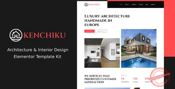 Kenchiku – Architecture & Interior Design Elementor Template Kit