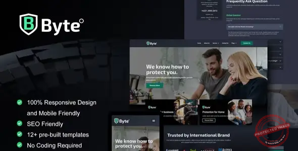 Byte – Cyber Security Business Elementor Template Kit