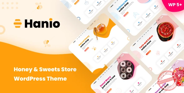 Hanio – Honey & Sweets Store WordPress Theme