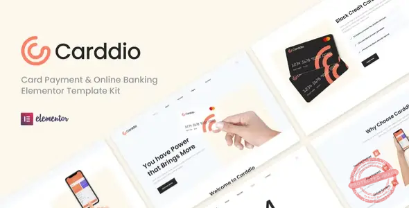 Carddio – Card Payment & Online Banking Elementor Template Kit