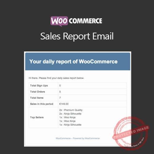 WooCommerce Sales Report Email