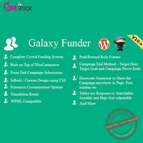 Galaxy Funder – WooCommerce Crowdfunding System