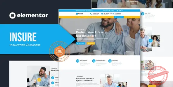 Insure – Insurance Business Elementor Template Kit