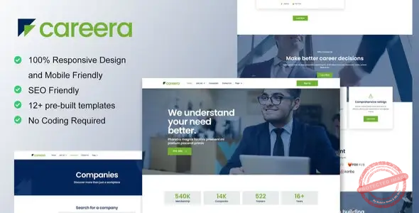 Careera – Recruitment Agency Elementor Template Kit