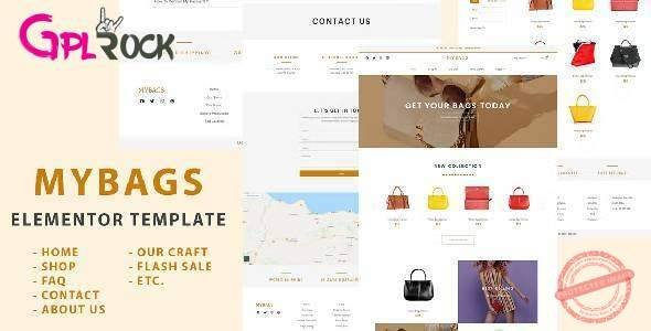 Mybags – Modern Commerce Elementor Template Kit