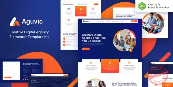 Aguvic – Creative Digital Agency Elementor Template Kit