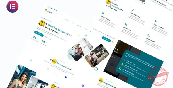 Merk – Branding Solution & Advertising Agency Elementor Template Kit