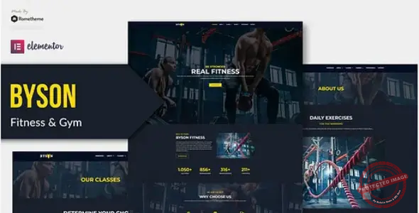 Byson – Fitness & Gym Elementor Template Kit