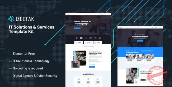Izeetak – IT Solutions & Services Elementor Template Kit
