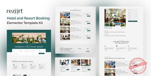 Rezort - Hotel & Resort Booking Elementor Template Kit