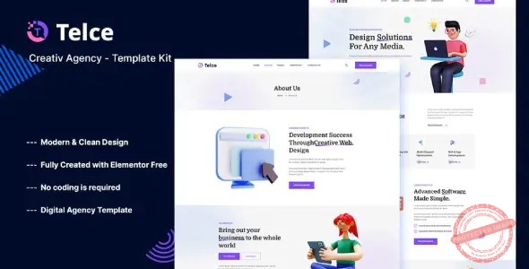 Telce – Creative Agency Elementor Template Kit