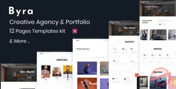 Byra – Creative Agency & Modern Portfolio Elementor Template Kit