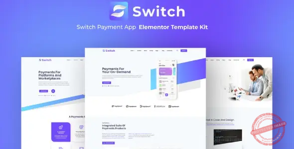 Switch – Payment App Elementor Template Kit
