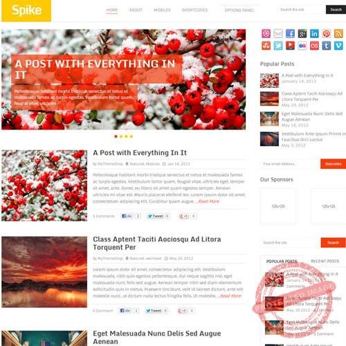 MyThemeShop Spike WordPress Theme