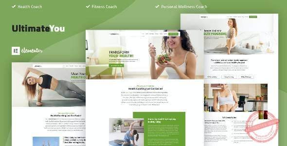 UltimateYou – Health Coach Elementor Template Kit