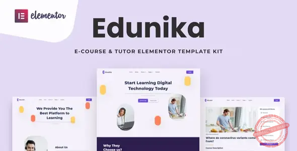 Edunika – Online Education Elementor Template Kit