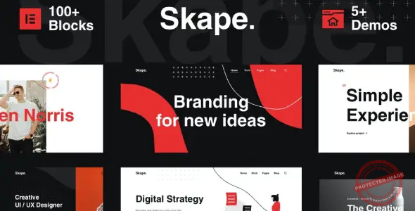 Skape – Creative Digital Agency Business Elementor Template Kit