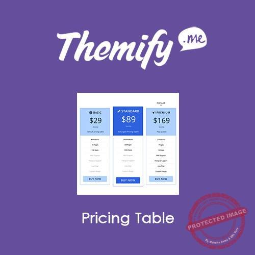 Themify Builder Pricing Table