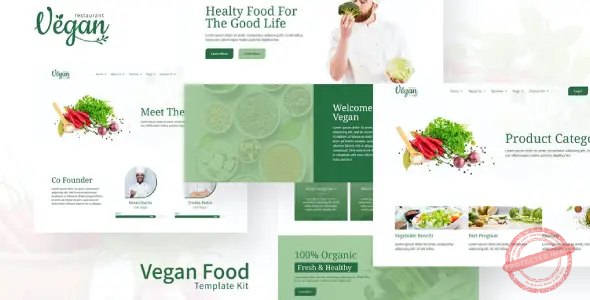 Vegi - Vegan Street Food Restaurant & Takeaway Elementor Template Kit