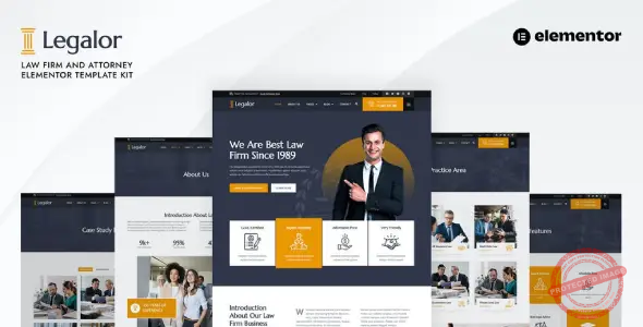Legalor – Law Firm & Attorney Elementor Template Kit