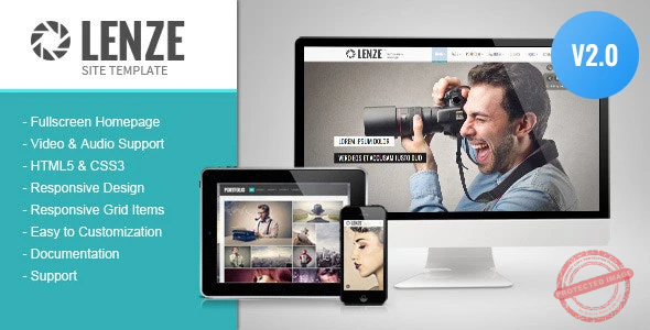 Lenze – Portfolio Photography HTML Template