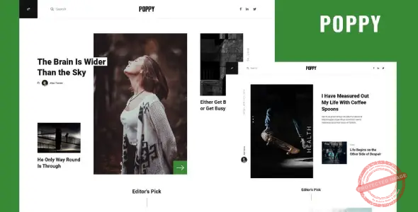 Poppy – Blog & Magazine Elementor Template Kit