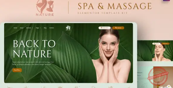 Nature – Spa & Massage Elementor Template Kit
