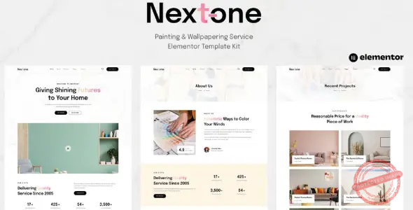 Nextone – Painting & Wallpapering Service Elementor Template Kit