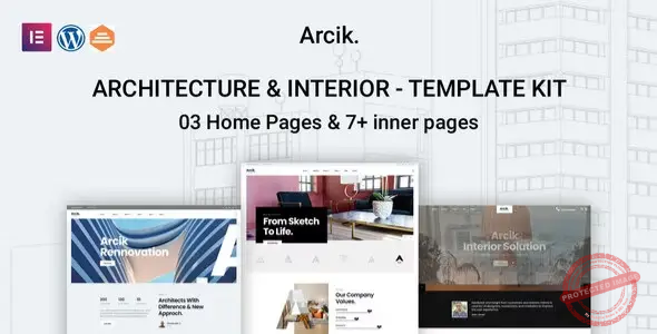 Arcik – Architecture & Interior Elementor Template Kit