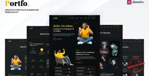 Portfo – Creative Portfolio Elementor Template Kit