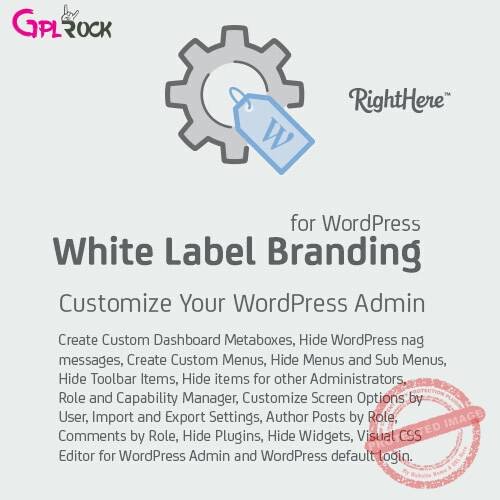 White Label Branding for WordPress