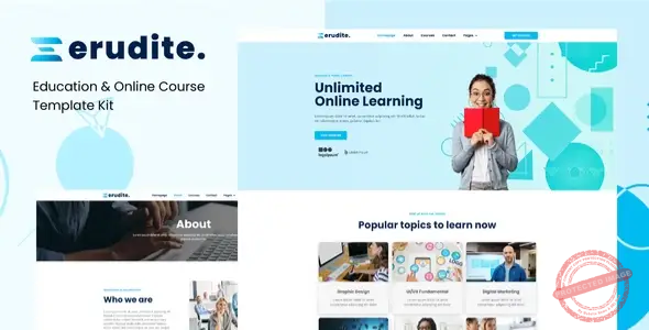 Erudite – Education & Online Course Elementor Template Kit
