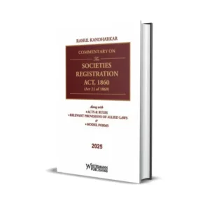 Rahul Kandharkar's Commentary on the Societies Registration Act, 1860
