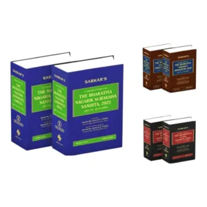 Sarkar's Commentary on Bharatiya Laws, 2023 - Nagrik Suraksha Sanhita, Sakshya Adhiniyam, Nyaya Sanhita - Commentary Combo Set
