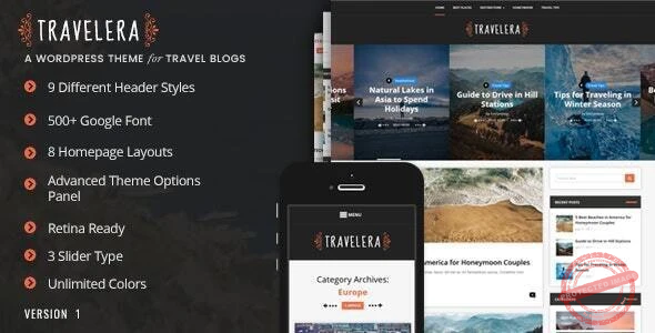 Travelera – WordPress Blog Theme
