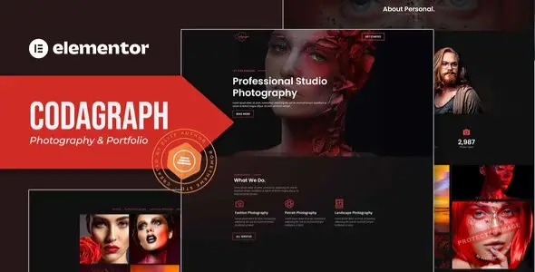 Codagraph – Photography & Portfolio Elementor Template Kit