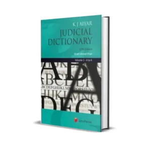 K J Aiyar's Judicial Dictionary (In 2 Volumes)