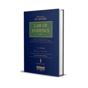 Chief Justice M Monir's Law of Evidence (In 2 Volumes)