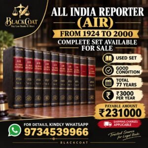 All India Reporter (AIR) Complete Used Set From 1924 to 2000 in 621 Volumes With Very Good Binding
