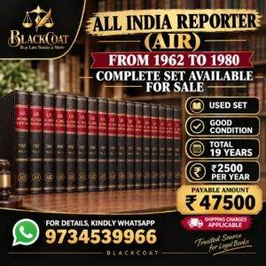 All India Reporter (AIR) Complete Used Set From 1962 to 1980 in 152 Volumes With Very Good Binding
