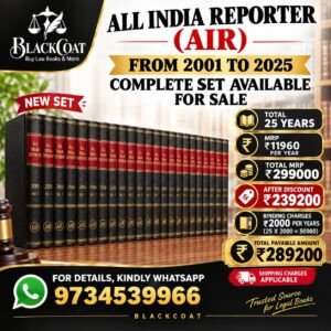 All India Reporter (AIR) Complete New Set From 2001 to 2025 in 314 Volumes With Brand New Binding