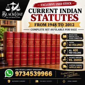 Current Indian Statutes (CIS) Used Complete Set From 1948 to 2012 in 65 Volumes With New Binding