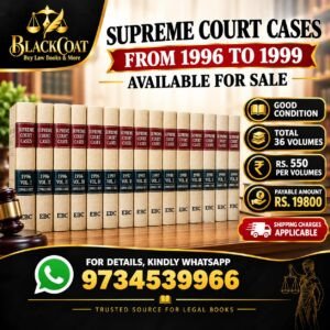 Supreme Court Cases (SCC) Used Set From 1996 to 1999 in 36 Volumes With Good Binding